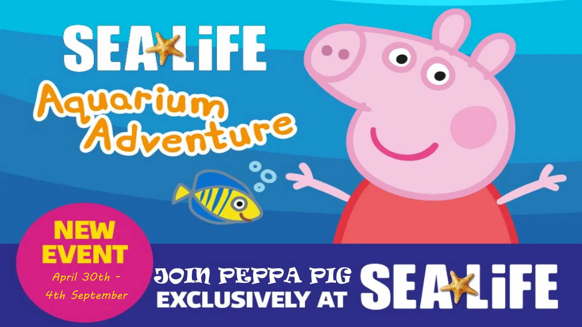 Peppa Pig Goes To The Aquarium!